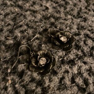 Floral Silver Earrings
